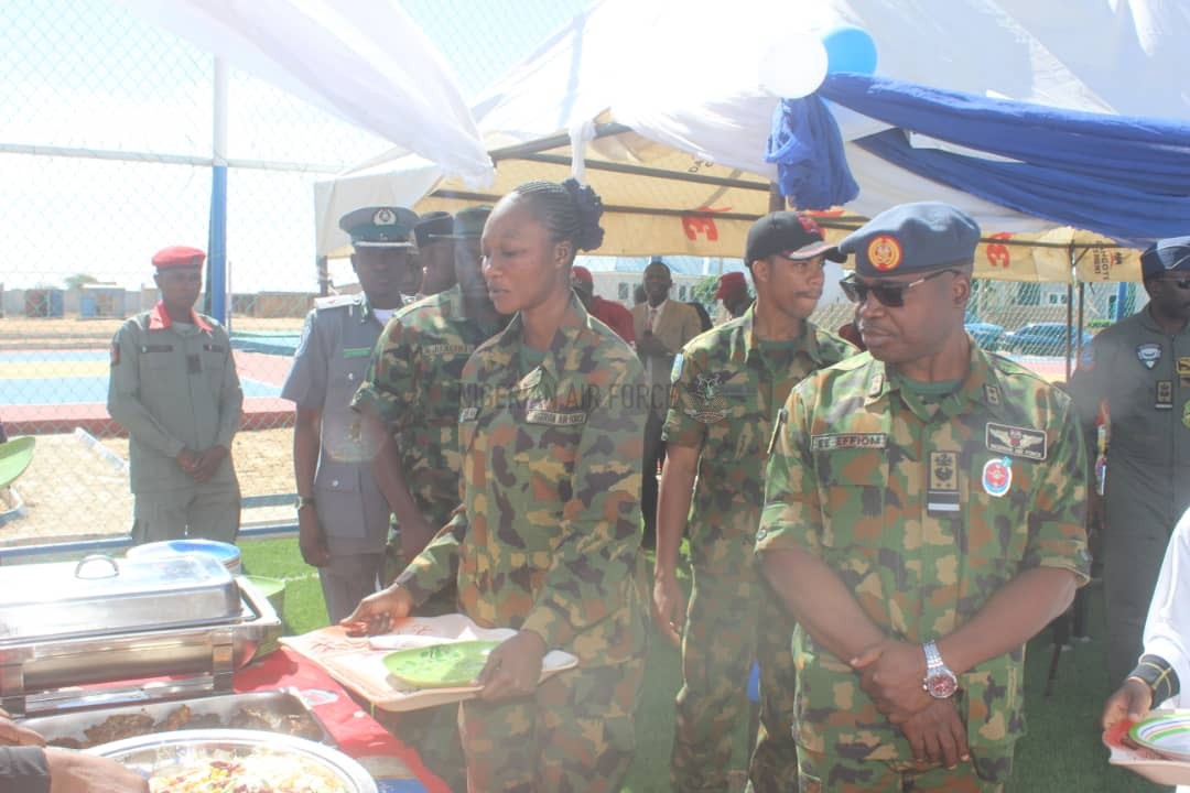 CAS FETES FRONTLINE TROOPS OF OP FANSAN YAMMA AT NAF BASE KATSINA