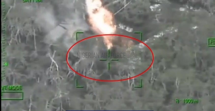 NAF AIRCRAFT STRIKE TERRORISTS AT CHINENE NEAR MANDARA MOUNTAINS AND ALLAWA NEAR SHIRORO